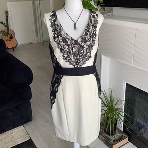 Black and Cream lace dress